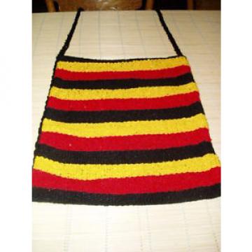 RED YELLOW BLACK HIP MEXICAN BAJA FALSA BLANKET BEACH  SHOULDER BAG HIPPIE TONE