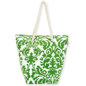 Large Demask Rope Handle Tote Shoulder Beach Bags