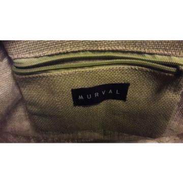 Murval Green Tote Beach Shoulder Hand Bag Sack Cloth Material Arpillera