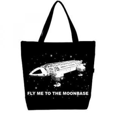 Space: 1999 Eagle Spaceship Large Zipper Beach Book Laptop Tote Bag