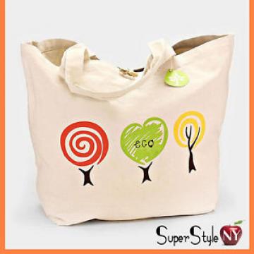 Beige Eco Friendly Hippie Love Tree Fashion Tote Summer Beachbag