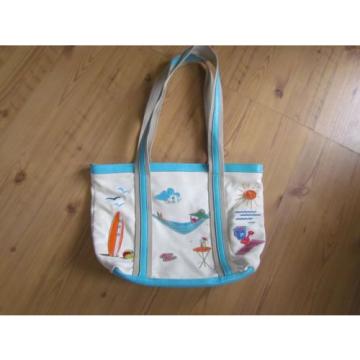 Beach Purse canvas bag summer 13 x 9