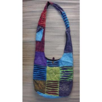 Nepalese, flower peace sign boho beach colorful ,patchwork unique hand bag