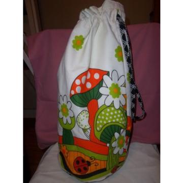 CUTEST HAND SEWN DRAWSTRING BEACH BAG--EVER!!!!