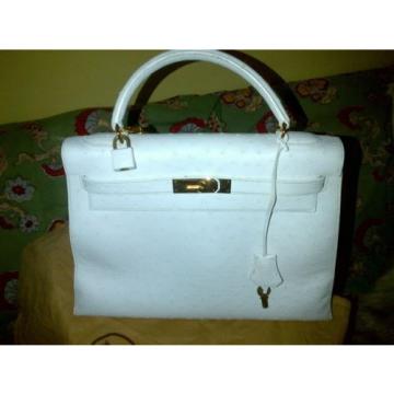 Palm Beach  HERMES KELLY BAG White Ostrich (NEW). Great for Florida