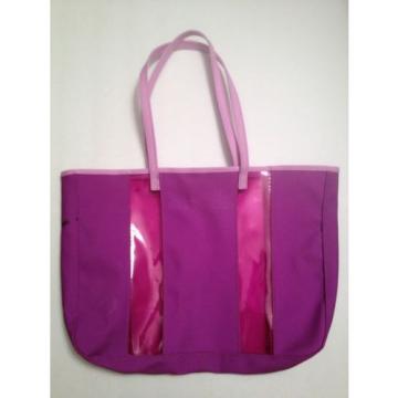 Lot 1 Clinique Purple Pink Plastic Tote Bag Women&#039;s Ladies beach pool summer