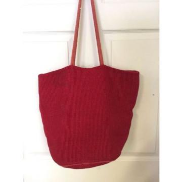 WORLD MARKET Red Jute Tote Shopper Beach Bag Extra Large 15X10X17X12