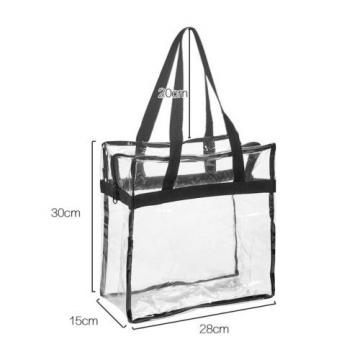 Clear Tote Bag Bags Crystal PVC Transparent Women Fashion Handbag Shoulder Beach