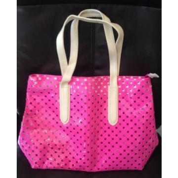 NEW Victoria&#039;s Secret Pink Large Tote Bag Weekend Beach Pool Neon Very Sexy NWT