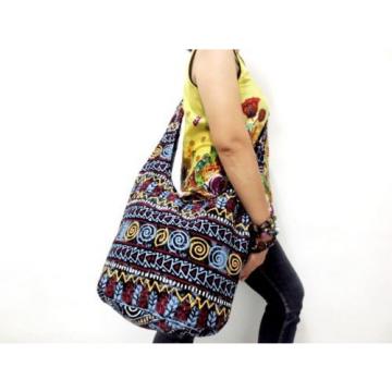 HMONG UNISEX BEACH SHOULDER BAG SLING HIPPIE SPIRAL GYPSY BOHO LARGE HOBO YOGA