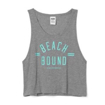 NWT Sz L Set 3 Pz Victoria&#039;s Secret tote Bag, Bra top,Tank Top Mint Beach Bound