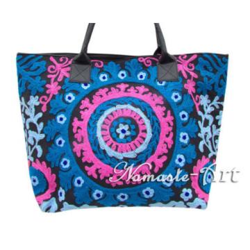 Indian Cotton Tote Suzani Art Embroidery Handbag Woman Shoulder Beach Boho Bag *