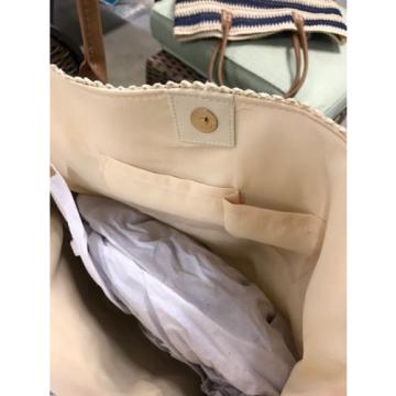 NWT Women&#039;s &#034;Straw Studios&#034; Beige Beach Bag