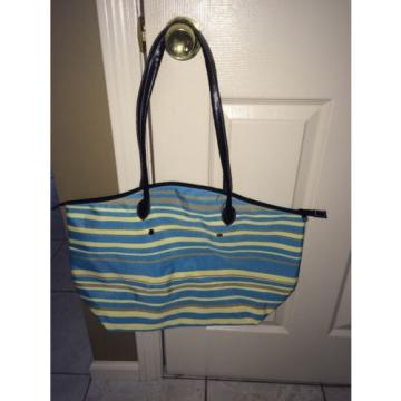 Blue, Yellow, Grey Beach Tote Bag