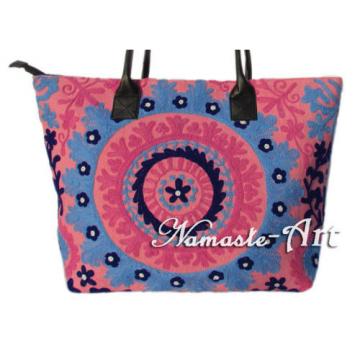 Indian Cotton Tote Shoulder Embroidery Suzani Handbag Woman Beach Boho Bag  jk31