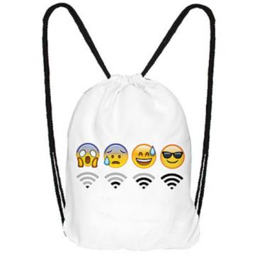 HIPSTER Gymnastic Bag Purse Backpack Sport Blogger WOW Kid&#039;s bag Emoticons NEU