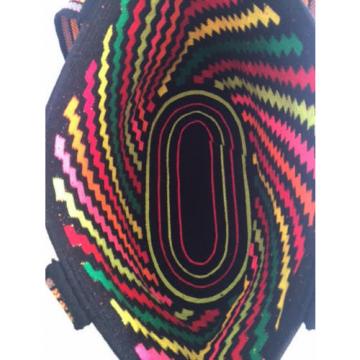 NEW HANDMADE WAYUU MOCHILA extra large 00% COTTON TOTE shoulder beach black BAG