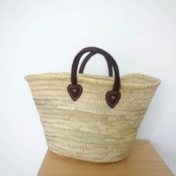 FREE SHIPPING   embroidery  marche  basket beach tote woman bags &#034;TOI ET MOI&#034;