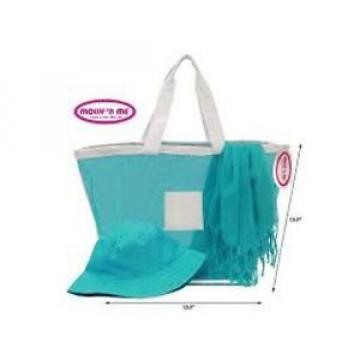 Molly N&#039; Me Beach Collection Bag Scarf &amp; Reversible Tote Turquoise Swimming Fun