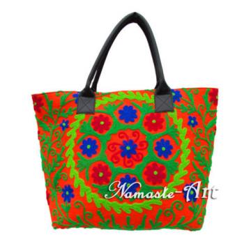 Indian Cotton Tote Shoulder Embroidery Suzani Handbag Woman Beach Boho Bag  jk37