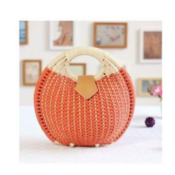 Tote Handbag Summer Beach Bags Small Brand Bag Women&#039;s Straw Handbag Rattan Bag