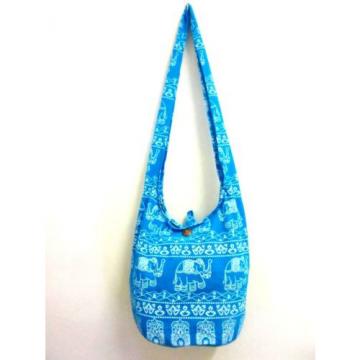 F3 BAG SLING SHOULDER GYPSY ADVENTURE BEACH HOBO BOHO BLUE/WHITE ELEPHANT CHILD