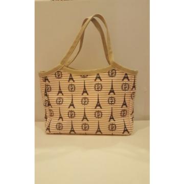 Shopping tote, and beach bag, paris pattern/ only sale in Japan