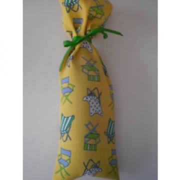 Wine Bag- Beach Chairs of all kinds on Bright Yellow