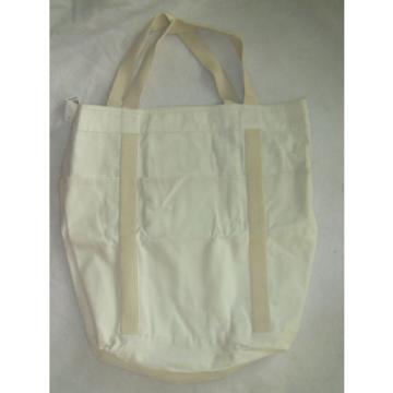 AMERICAN APPAREL COTTON CANVAS BEACH BAG WOMENS POCKET TOTE PURSE BAG OS