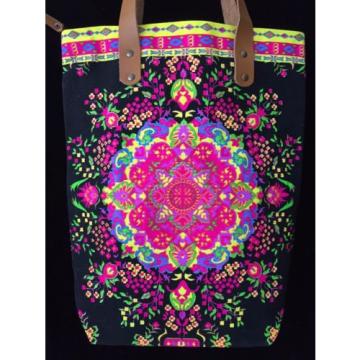 Printed Canvas Tribal Beach tote bag handmade summer Mandala purses Festival