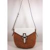 MICHAEL KORS  NAOMI  Woven Straw MD Cross body Bag Msrp $248.00