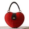 New Fashion Women Summer  Beach Tote Messenger Bag Handbag Straw Bag heart shape