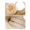 Summer Style Beach Rattan Women Handbag Flowers Vacation Bag