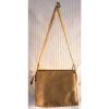 Bally Small Beige Natural Straw &amp; Leather Quilted Shoulder bag Purse Goldtone