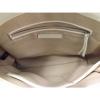 Ann Taylor Handbag Satchel Bag Handbag Leather &amp; chain strap White Straw Small