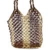 Vintage 60&#039;s Woven Basket Beach Tote Bag Purse