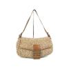 Auth FENDI Mamma Baguette Straw Hand Bag Pink Beige F/S 10855eRQ