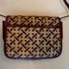 ETIENNE AIGNER WOVEN LEATHER And straw purse bag