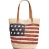 New With Tag Style &amp; Co Flag Straw Beach/Tote Bag