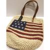 New With Tag Style &amp; Co Flag Straw Beach/Tote Bag