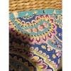 Vera Bradley Summer Straw And Cloth Bag Beach Bag Carryall