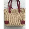 Brighton Cody Woven Straw &amp; Leather Purse Handbag Purse Shoulder Bag Tote