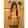 New Villager By Liz Claiborne Straw Shoulder Bag Purse