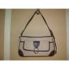 Etienne Aigner Jute Straw with Brown Trim Shoulder Bag Handbag purse