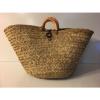 Authentic Brighton Basket Weave Leather Flowers Tote Oversized Handbag Beach Bag