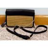 NWT Donna Karan DKNY Shoulder Bag  Straw with Leather Trim 761210702