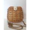 Bag Straw Wicker Crossbody Decorative Chain Designer Fashion Summer Chic Retro