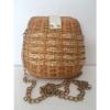 Bag Straw Wicker Crossbody Decorative Chain Designer Fashion Summer Chic Retro