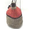 AUTHENTIC FURLA Straw Basket Bag Tote Bag Beige/Red