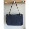 Tory Burch Thea Woven Straw and Leather Tote Shoulder Bag Tory Navy $395